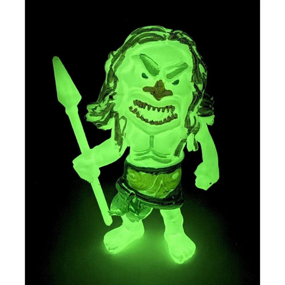 Trilogy Of Terror Zuni Warrior Glow-In-The-Dark Hand Painted Zeni Warrior Toy